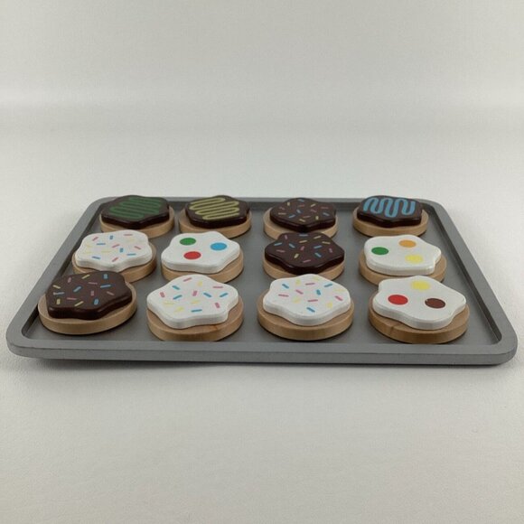 Melissa & Doug Slice And Bake Wooden Cookie Set Pretend Play Kitchen Learning - Picture 4 of 6